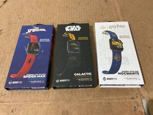lot 311 image: LOT OF 3 Character SmartWatch Bands Fits All Apple Watch Sizes