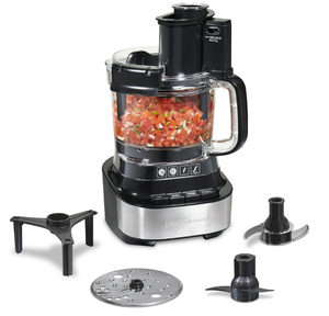 lot 211 image: Hamilton Beach Stack & Snap Food Processor with Bowl Scraper, 10 Cup Capacity