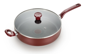 lot 448 image: T-Fal 5 Qt Excite Non-Stick Covered Jumbo Cooker