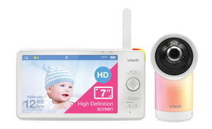 lot 454 image: VTech 7 High Definition Remote Access 1080p Pan & Tilt Baby Video Monitor, RM7866HD