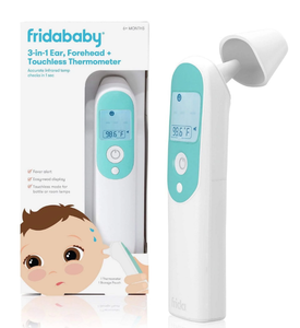 lot 565 image: Frida Baby 3 in 1 Digital Thermometer for Ear, Forehead, and Touchless Infrared Bottle Temperature