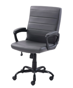 lot 581 image: Mainstays Bonded Leather Mid-Back Managers Office Chair