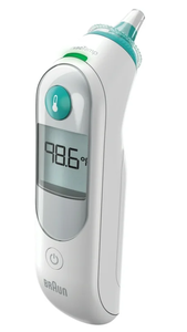 lot 723 image: LOT OF 2 Braun ThermoScan 5 Ear Thermometer Digital Display, All Ages, FSA & HSA Eligible