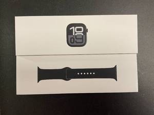 lot 1B image: Apple Watch Series 10 GPS 42mm Jet Black Aluminum Case MWWE3LWA
