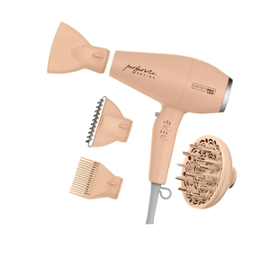 lot 339 image: INFINITIPRO by CONAIR Performa Series Hair Dryer with Diffuser Plus 3 Other Attachments, 1875W Blow Dryer with Professional Performance Motor