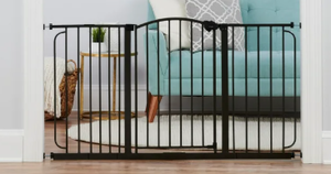 lot 554 image: Regalo 58 Extra Wide Arched Decor Baby Safety Gate, Extra Wide Gate