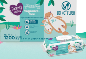 lot 556 image: Parents Choice Fragrance-Free Baby Wipes, 1200 Count (Select for More Options)