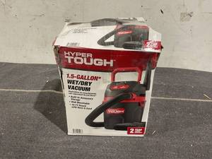 lot 350 image: Hyper Tough 1.5gal 2 HP WetDry Vacuum VH105 3502