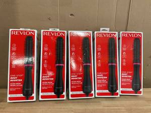 lot 471 image: LOT OF 5 Revlon Root Booster Round Brush Dryer & Styler