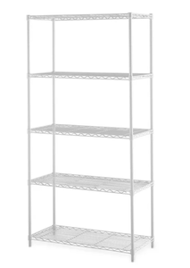 lot 473 image: Hyper Tough Wire 5-Tier Storage Shelf Unit 72H x 36W x 16D, 1750lb Total Capacity