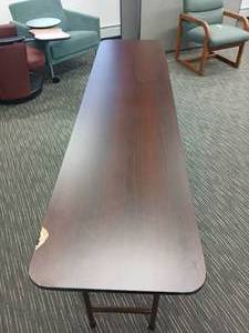 lot 61 image: Wooden folding tables
