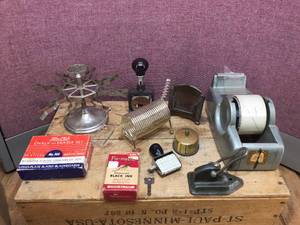 lot 310 image: Group Vintage Office Desk Related Items