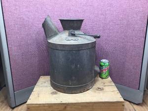 lot 111 image: Antique STANDARD OIL 5 Gallon Pour Can