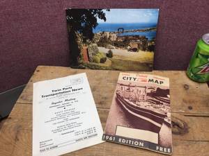 lot 135 image: Vintage Duluth Map-Postcard - Club News