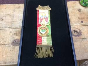 lot 138 image: Vintage Modern Woodsmen of America Ribbon - Lindstrom MN