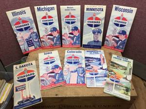 lot 140 image: 1960s STANDARD OIL - Roadmaps