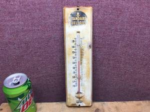 lot 142 image: Vintage STANDARD OIL Thermometer - 12