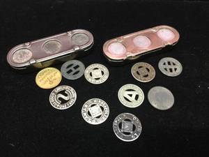 lot 144 image: Vintage STREETCAR Tokens & HolderDispensers