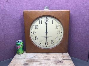 lot 180 image: Vintage CHELSEA CLOCK CO. - Wind Up Wall Clock - with Key