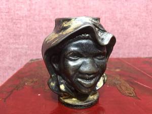lot 209 image: Vintage Rare Johnny Griffin Cast Iron Americana Young Black Boy Bank