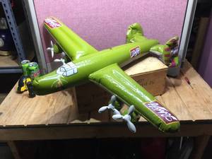 lot 227 image: Vintage SCHLITZ - 50th Anniversary Inflatable Hanging Airplane