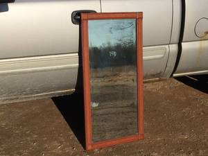 lot 222 image: Larger Vintage Beveled Glass Mirror - 22 x 44