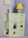 Corner Cube Bookshelf White - Room Essentials™: 3 Shelves, 9 Compartments, Bookcase & Toy Storage, 11" Cube System Compatible