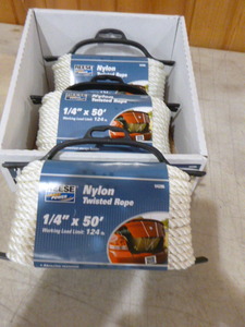 lot 59 image: 3 Spools of Reese Nylon Twisted Rope