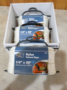 lot 60 image: 3 Spools of Reese Nylon Twisted Rope