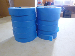 lot 100 image: 12 Rolls of Blue Dolphin Masking Tape