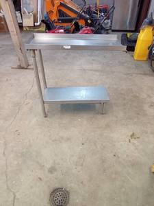 lot 5 image: Stainless Steel Restaurant Prep Table with Undershelf