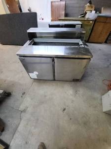 lot 82 image: Asber Stainless Steel Refrigerated Prep Table for Restaurant Use