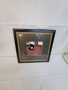 lot 101 image: Framed Record Art with Black and Golden Frame