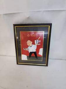 lot 109 image: Pair of Framed Restaurant Bar Art Prints