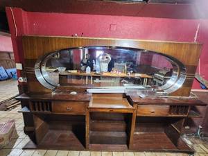 lot 124 image: Bar Back with Mirror