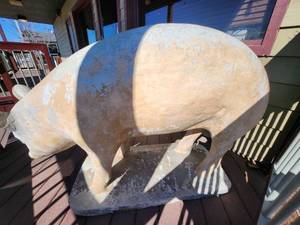 lot 122 image: Concrete Pig