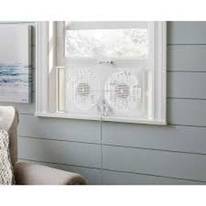 lot 35 image: Hampton Bay 9 in. Twin Window Fan Customer Returns See Pictures