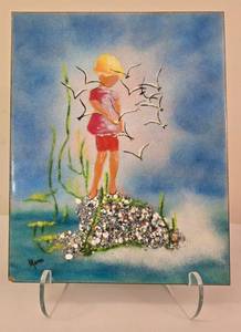 lot 133 image: Vintage Malcom Moran Painting on Enamel Christopher Robin