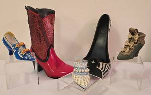 lot 135 image: Fun Ceramic Shoe Replica Collection