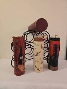 lot 148 image: Fun Wine Rack & Wine Gift Boxes