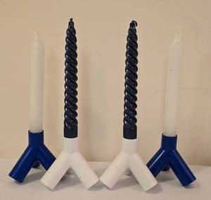 lot 152 image: Sir Terence Conran Design for JCPenney Candle Holders Modern  Unique Tripod Candleholder Set