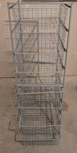 lot 155 image: Multi-Basket Metal Storage Unit