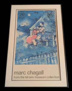 lot 20 image: Framed Marc Chagall Tel Aviv Museum Print
