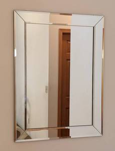 lot 45 image: Beveled Glass Wall Mirror
