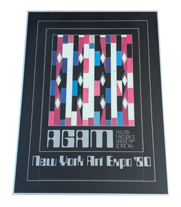 lot 42 image: Framed Yaacov Agam New York Art Expo Print