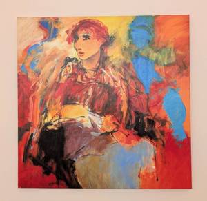 lot 70A image: Very Large Arthur Bernard Colorful Canvas Print