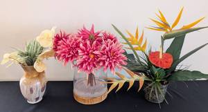 lot 93 image: Assorted Faux Floral Arrangements