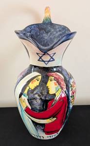 lot 94 image: Large Ceramic Wedding Pitcher by Anatoly Turvo