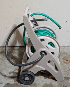 lot 123 image: Rolling Hose Reel and Sprayers