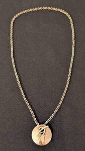 lot 112A image: Sterling Silver and 14k Gold Accented Necklace